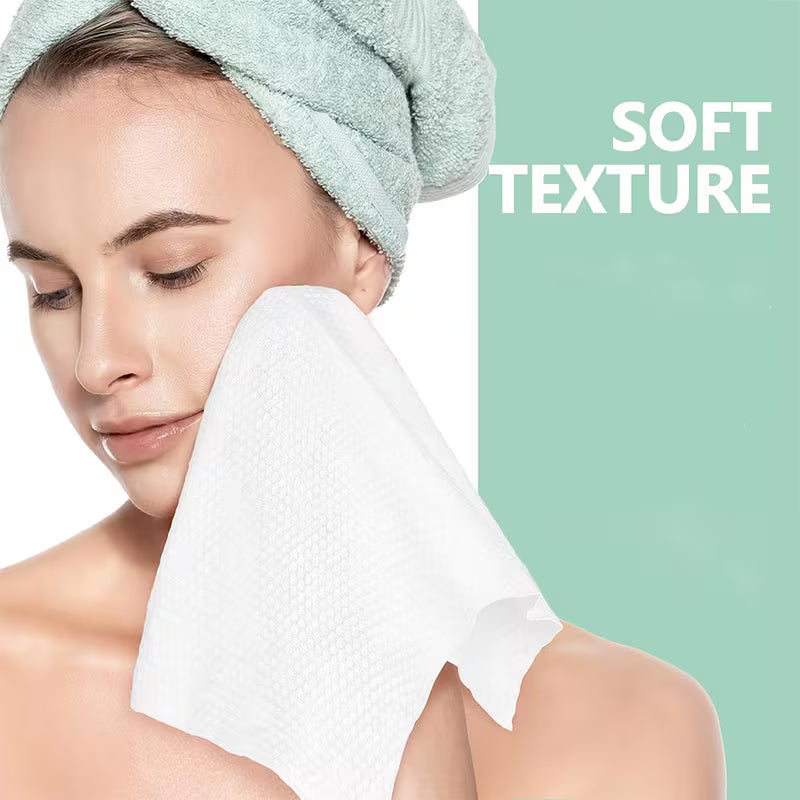 Extra Large Facial Towels for Daily Cleansing, Thick Disposable Wet and Dry Wipes, 40 Count per Box, 10.24 × 11.81 Inches, 1-Box, 3-Box