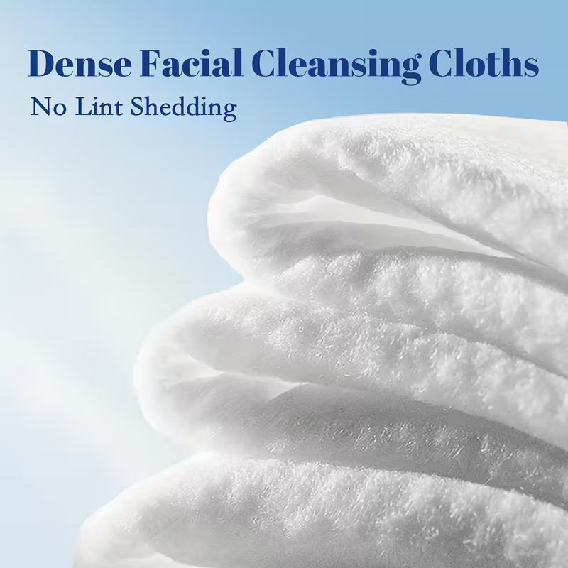 Extra Large Facial Towels for Daily Cleansing, Thick Disposable Wet and Dry Wipes, 40 Count per Box, 10.24 × 11.81 Inches, 1-Box, 3-Box